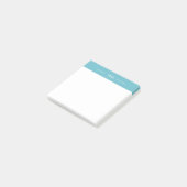 Modern Meisje Licht Blauw Monogram initialen Post-it® Notes (Schuin)