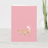 Modern Meisje Roze Passport Wereldkaart Baby showe (Achterkant)