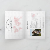 Modern Meisje Roze Passport Wereldkaart Baby showe (Binnen)