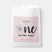 Modern Meisjes Baby shower Daisy Floral Bedankzakje (Voorkant)