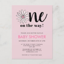 Modern Meisjes Baby shower Daisy Floral