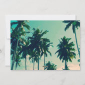 Modern Mele Kalikimaka Palm Trees terug Volledige Feestdagenkaart (Achterkant)