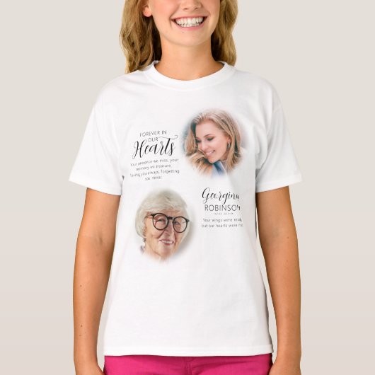 Modern Memorial before & After Photo T-Shirt (Voorkant)