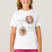 Modern Memorial before & After Photo T-Shirt (Voorkant)