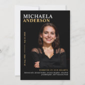 Modern Memorial / begrafenis / Viering van het lev Kaart (Achterkant)