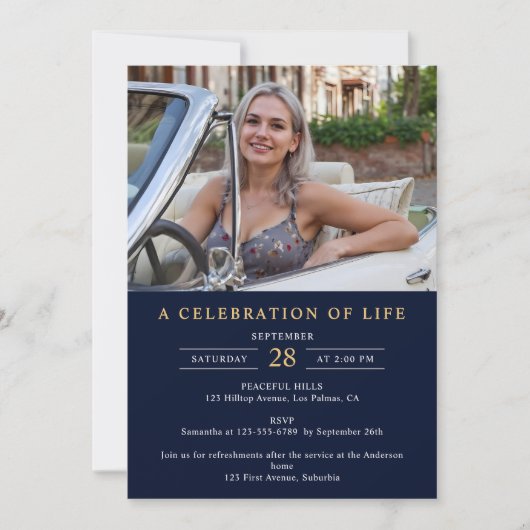 Modern Memorial / begrafenis / Viering van het lev Kaart (Voorkant)