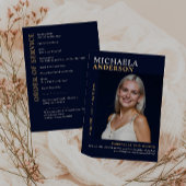 Modern Memorial / begrafenis / Viering van het lev Programmakaart