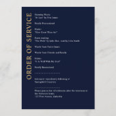 Modern Memorial / begrafenis / Viering van het lev Programmakaart (Achterkant)