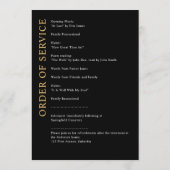 Modern Memorial / begrafenis / Viering van het lev Programmakaart (Achterkant)