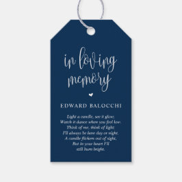 Modern, Memorial Candle, Funeral Service Label Cadeaulabel