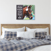 Modern Memorial Custom Remembrance Pet Photo Canvas Afdruk (Insitu (Slaapkamer))
