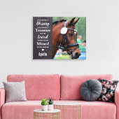 Modern Memorial Custom Remembrance Pet Photo Canvas Afdruk (Insitu (Woonkamer))