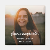 Modern Memorial | Forever geliefde begrafenisbijdr Magneet (Voorkant)