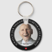 Modern Memorial Foto: Herdenking Sleutelhanger (Voorkant)