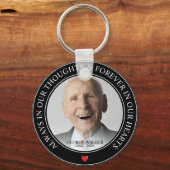 Modern Memorial Foto: Herdenking Sleutelhanger (Voorkant)