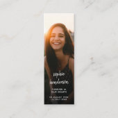 Modern Memorial Funeral Poem Mini Bladwijzer Kaart Mini Visitekaartje (Voorkant)