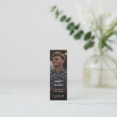 Modern Memorial Funeral Poem Mini Bladwijzer Kaart Mini Visitekaartje (Staand voorkant)