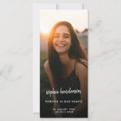 Modern Memorial | Funeral Poem Prayer-kaart (Voorkant)