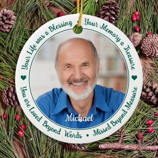 Modern Memorial Herdenking 2 Foto Keramisch Ornament