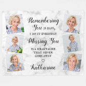 Modern Memorial Herdenking Keepomwille Photo Colla Fleece Deken (Voorkant (Horizontaal))