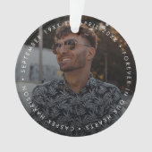 Modern Memorial Keepomwille Sympathie Foto Ornament (voorkant)