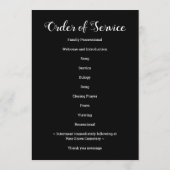 Modern Memorial Order of Service 9 Photo Funeral Programmakaart (Achterkant)