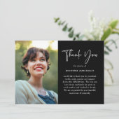 Modern Memorial Photo & Message Sympathy  Bedankkaart (Staand voorkant)