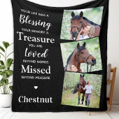 Modern Memorial Remembrance gepersonaliseerd 3 fot Fleece Deken