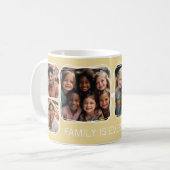 Modern Memory 6 Fotocollage Sjabloon Geel C62 Koffiemok (Voorkant links)