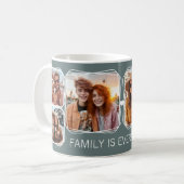 Modern Memory 6 Foto's Collage Sjabloon Grijs C13 Koffiemok (Voorkant links)