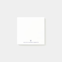 Modern Menorah Blessing Blue White Gold Graphic Post-it® Notes