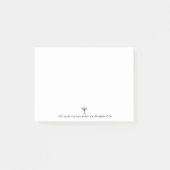 Modern Menorah Blessing Blue White Gold Graphic Post-it® Notes (Voorkant)