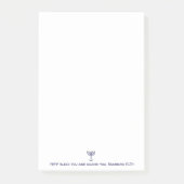 Modern Menorah Blessing Blue White Gold Graphic Post-it® Notes (Voorkant)