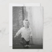 Modern Menorah Hanukkah Card with Photo Backer Feestdagenkaart (Achterkant)