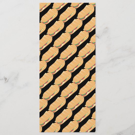 Modern menu Sandwich Shop Deli Logo (Achterkant)