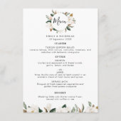 modern menu van de magnolia floral bruiloft (Voorkant)