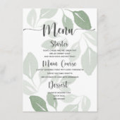 Modern menu voor groene Waterverf-olieverbinding (Voorkant)