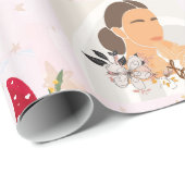 Modern Meowy Christmas Custom Photo Wrapping Paper Cadeaupapier (Rol Hoek)