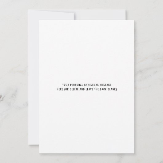 Modern Meowy-kerstkaartje (Achterkant)