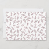 Modern Merlot Surprise Photo Verloving Aankondiging (Achterkant)