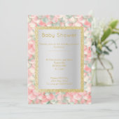 Modern MERMAID APRICOT GREEN Colorful baby shower Kaart (Staand voorkant)