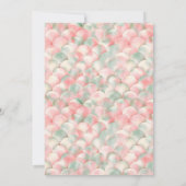 Modern MERMAID APRICOT GREEN Colorful baby shower Kaart (Achterkant)