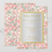 Modern MERMAID APRICOT GREEN Colorful baby shower Kaart (Voorkant / Achterkant)