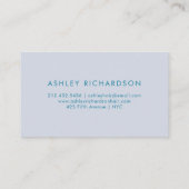 Modern Mermaid | Elegant Blauwgroen Visitekaartje (Achterkant)