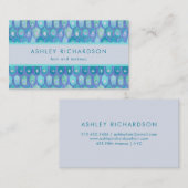 Modern Mermaid | Elegant Blauwgroen Visitekaartje (Voorkant / Achterkant)