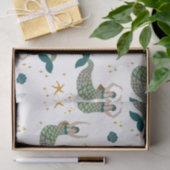 Modern Mermaid Siren Theme Illustratie Afdrukken Tissuepapier (Geschenk)