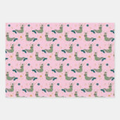 Modern Mermaid Siren Theme Illustratie Inpakpapier Vel (Voorkant 2)