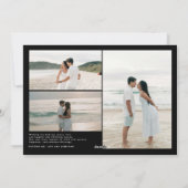 Modern Merriest Christmas Couples Photo Feestdagenkaart (Achterkant)