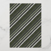 Modern Merry 5 Fotocollage Grijs Kerstgoud Folie Feestdagenkaart (Achterkant)