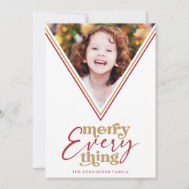 Modern Merry Alles Geometric Holiday Foto